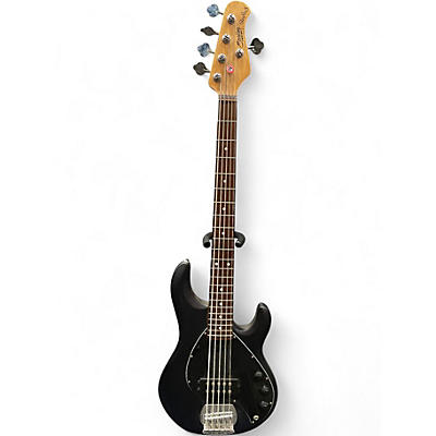 Used Sterling by Music Man STINGRAY 5 Black Electric Bass Guitar