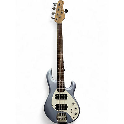 Used Sterling by Music Man STINGRAY 5 HH mystic blue Electric Bass Guitar