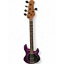Used Sterling by Music Man STINGRAY 5 RAY35 PURPLE SPARKLE Electric Bass Guitar PURPLE SPARKLE