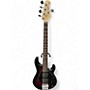 Used Sterling by Music Man STINGRAY 5 RED AND BLACK Electric Bass Guitar RED AND BLACK