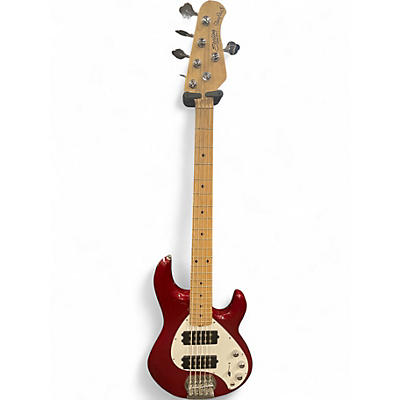 Used Sterling by Music Man STINGRAY 5 Red Electric Bass Guitar
