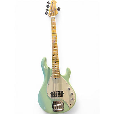 Used Sterling by Music Man STINGRAY 5 SEA FOAM Electric Bass Guitar