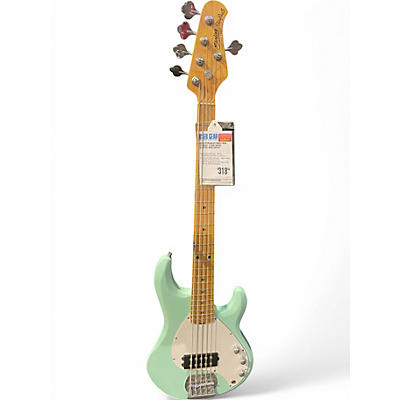 Used Sterling by Music Man STINGRAY 5 Surf Green Electric Bass Guitar