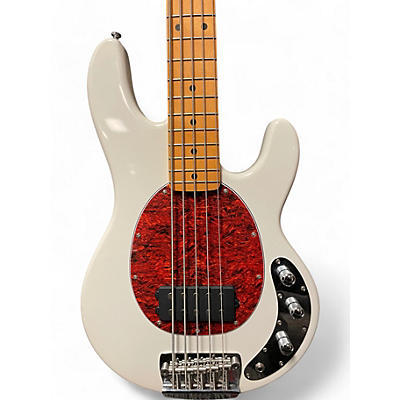 Used Sterling by Music Man STINGRAY CLASSIC 5 Olympic White Electric Bass Guitar