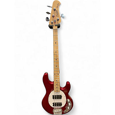 Used Sterling by Music Man STINGRAY Candy Apple Red Electric Bass Guitar