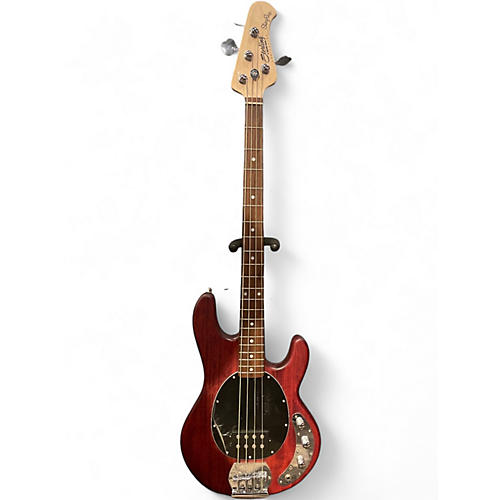 Used Sterling by Music Man STINGRAY Crimson Red Trans Electric Bass Guitar Crimson Red Trans