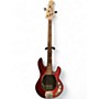 Used Sterling by Music Man STINGRAY Crimson Red Trans Electric Bass Guitar Crimson Red Trans