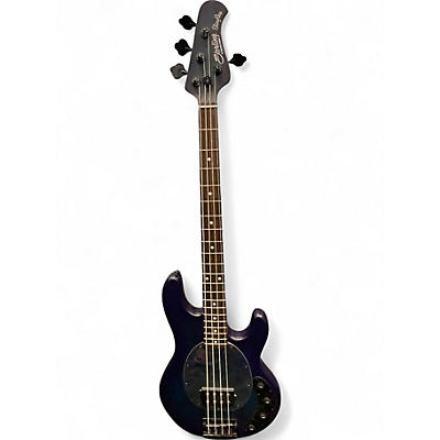 Used Sterling by Music Man STINGRAY  RAY34 NEPTUNE BLUE SATIN Electric Bass Guitar