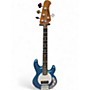 Used Sterling by Music Man STINGRAY SHORT SCALE Blue Electric Bass Guitar Blue