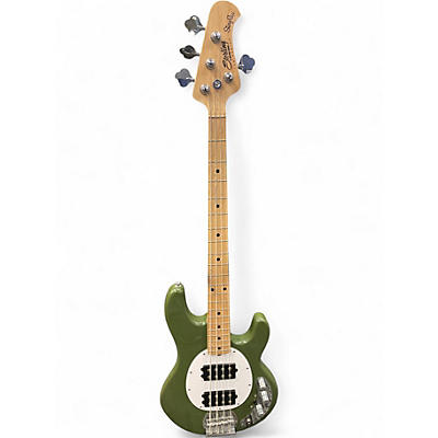 Used Sterling by Music Man STINGRAY SUB SERIES HH OLIVE Electric Bass Guitar