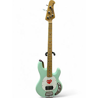 Used Sterling by Music Man STINGRAY Surf Green Electric Bass Guitar