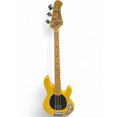 Used Sterling by Music Man STINGRAY Vintage Yellow Electric Bass Guitar