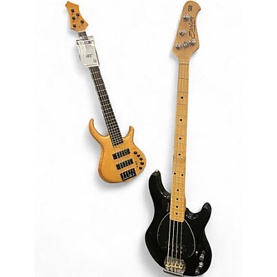 Used Sterling by Music Man SUB 4 MODFIED Black Electric Bass Guitar