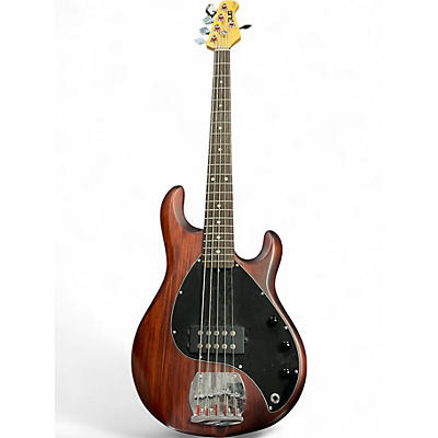 Used Sterling by Music Man SUB 5 Brown Electric Bass Guitar