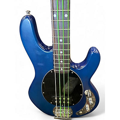 Used Sterling by Music Man SUB  Blue Electric Bass Guitar