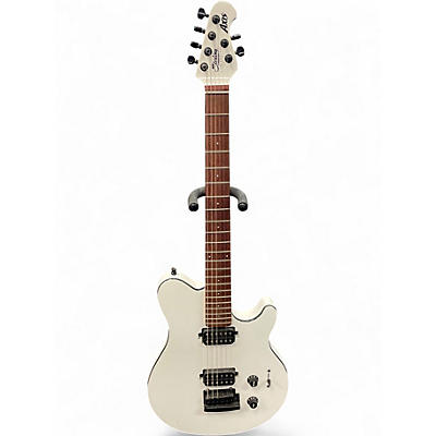 Used Sterling by Music Man SUB SERIES AXIS WHITE Solid Body Electric Guitar