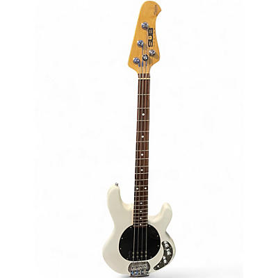 Used Sterling by Music Man SUB SERIES BASS White Electric Bass Guitar