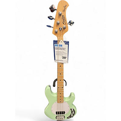 Used Sterling by Music Man SUB SERIES STINGRAY Surf Green Electric Bass Guitar