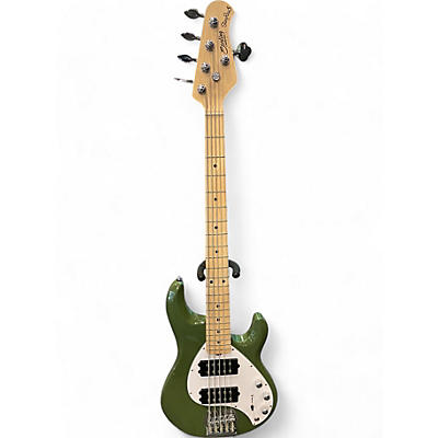 Used Sterling by Music Man SUB STINGRAY 5 Green Electric Bass Guitar