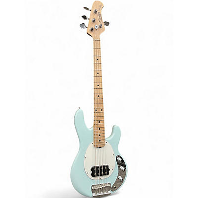 Used Sterling by Music Man Short Scale Stingray Daphne Blue Electric Bass Guitar