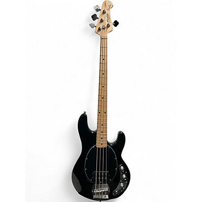 Used Sterling by Music Man Sting Ray 4 String Black Electric Bass Guitar
