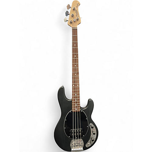 Used Sterling by Music Man Sting Ray Black Electric Bass Guitar Black