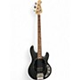 Used Sterling by Music Man Sting Ray Black Electric Bass Guitar Black