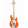 Used Sterling by Music Man Sting Ray Orange Electric Bass Guitar Orange