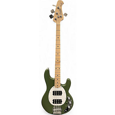 Used Sterling by Music Man Sting Ray RAY4HH Olive Electric Bass Guitar