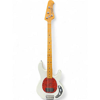 Used Sterling by Music Man Sting Ray Ray24CA Olympic White Electric Bass Guitar