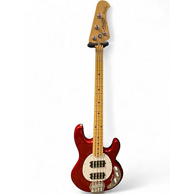 Used Sterling by Music Man Sting Ray Red Electric Bass Guitar