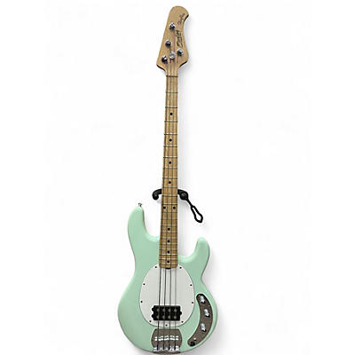 Used Sterling by Music Man Sting Ray Sub Series Seafoam Green Electric Bass Guitar