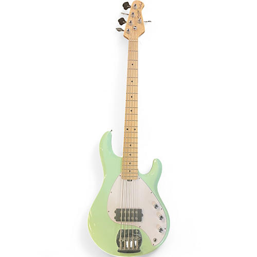 Used Sterling by Music Man StingRay 5 Green Electric Bass Guitar Green