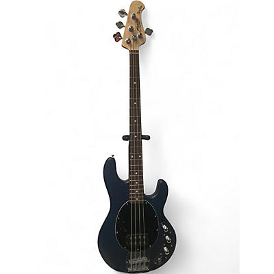 Used Sterling by Music Man StingRay Bass Blue Electric Bass Guitar