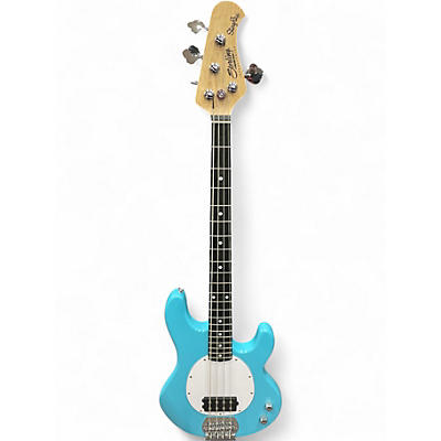 Used Sterling by Music Man StingRay Pelham Blue Electric Bass Guitar