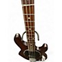 Used Sterling by Music Man StingRay RAY34 Poplar Burl Top Dark Scarlett Electric Bass Guitar Dark Scarlett