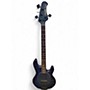 Used Sterling by Music Man StingRay Ray 34 Neptune Blue Satin Electric Bass Guitar Neptune Blue Satin