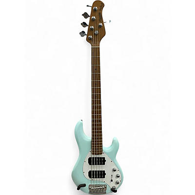 Used Sterling by Music Man StingRay Ray35HH Daphne Blue Electric Bass Guitar