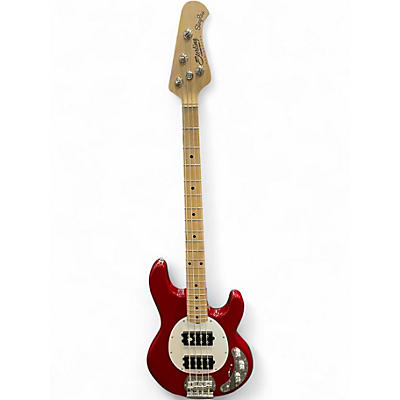 Used Sterling by Music Man StingRay Ray4HH Candy Apple Red Electric Bass Guitar