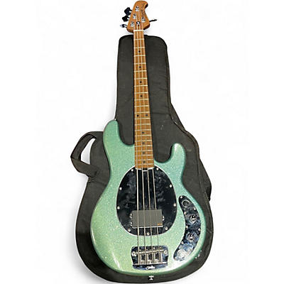 Used Sterling by Music Man StingRay Sea Foam Sparkle Electric Bass Guitar