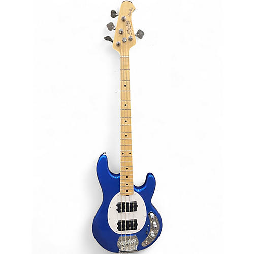 Used Sterling by Music Man StingRay Sub Series Blue Electric Bass Guitar Blue