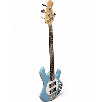 Used Sterling by Music Man StingRay Sub Series Sky Blue Electric Bass Guitar