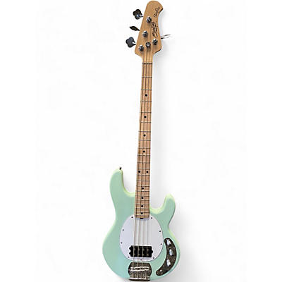 Used Sterling by Music Man StingRay Surf Green Electric Bass Guitar