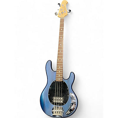 Sterling by Music Man Used Sterling by Music Man StingRay Trans Blue Electric Bass Guitar