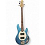 Used Sterling by Music Man StingRay pelham blue sparkle Electric Bass Guitar pelham blue sparkle