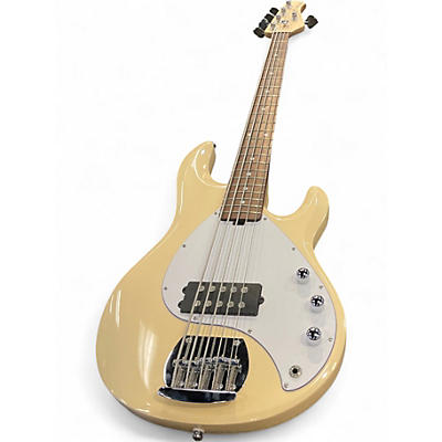 Used Sterling by Music Man StingRay5 Cream Electric Bass Guitar
