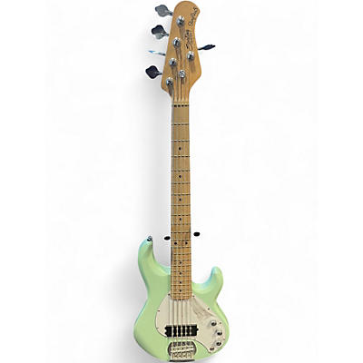 Used Sterling by Music Man StingRay5 Seafoam Green Electric Bass Guitar