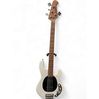 Used Sterling by Music Man Stingray 34HH White Electric Bass Guitar