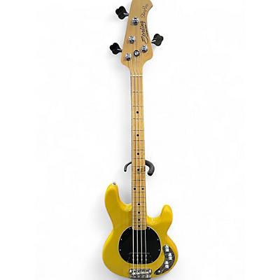 Used Sterling by Music Man Stingray 4 Yellow Electric Bass Guitar