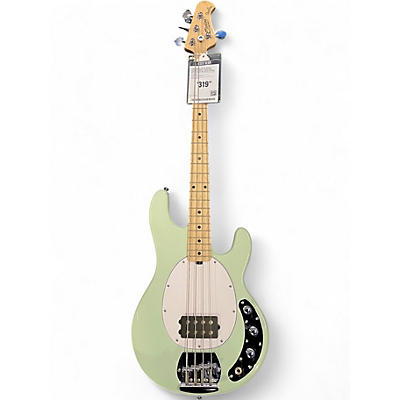 Used Sterling by Music Man Stingray 4 seafoam green Electric Bass Guitar